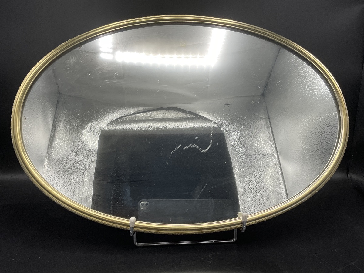 Mainly Louis XVI-style Table Or Centerpiece, Oval In Shape With A Mirrored Back.-photo-3