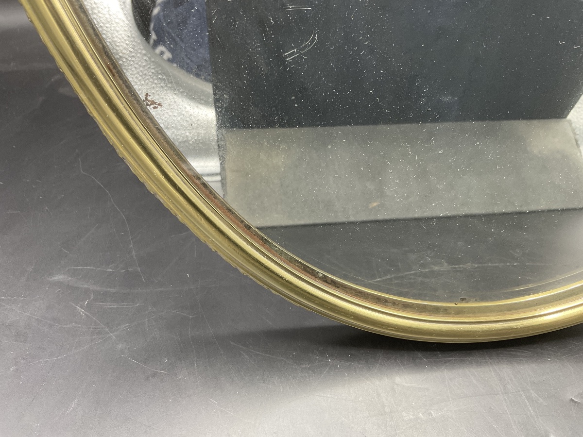 Mainly Louis XVI-style Table Or Centerpiece, Oval In Shape With A Mirrored Back.-photo-8