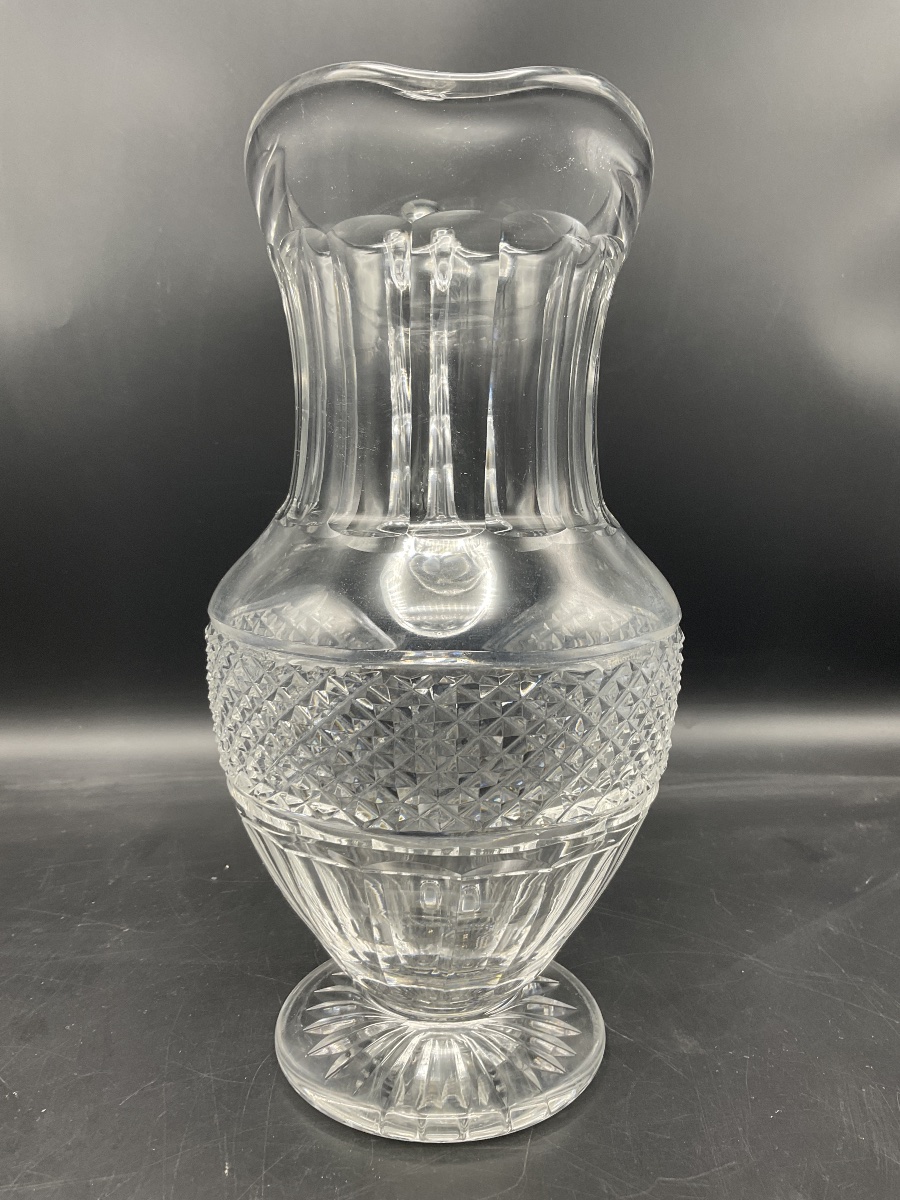  A Clear, Cut Crystal Water Pitcher, Trianon Model, From The Saint Louis Crystal Factory-photo-3