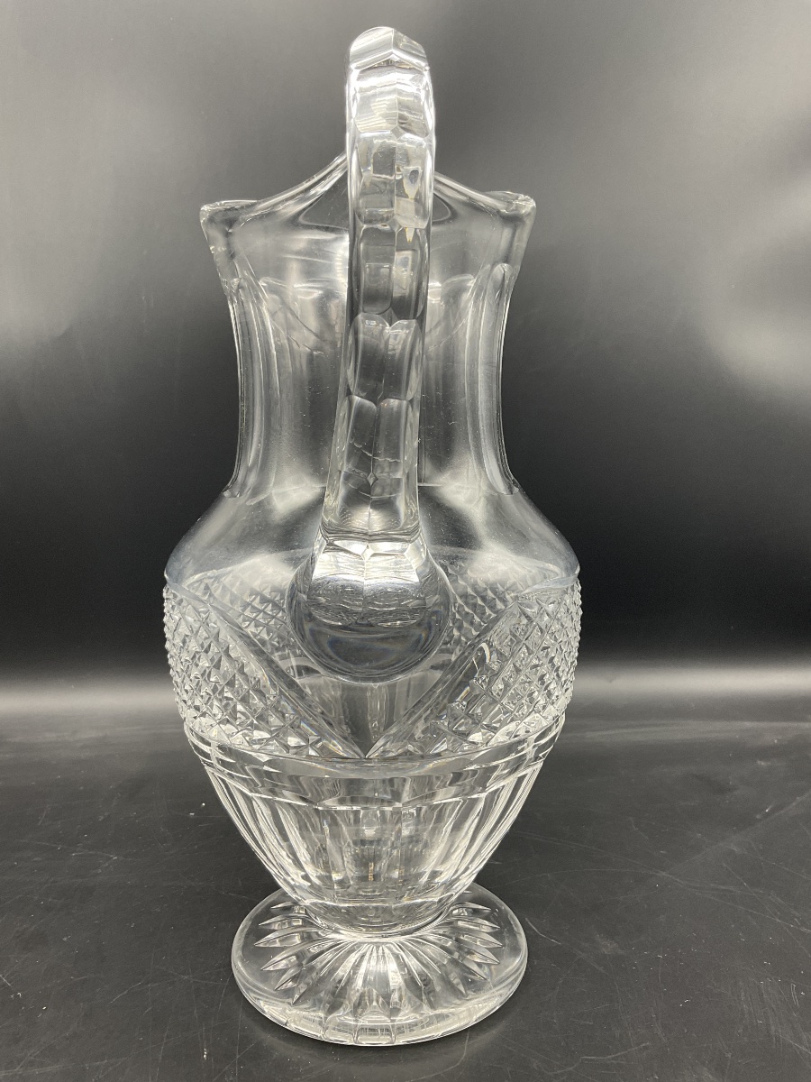  A Clear, Cut Crystal Water Pitcher, Trianon Model, From The Saint Louis Crystal Factory-photo-4