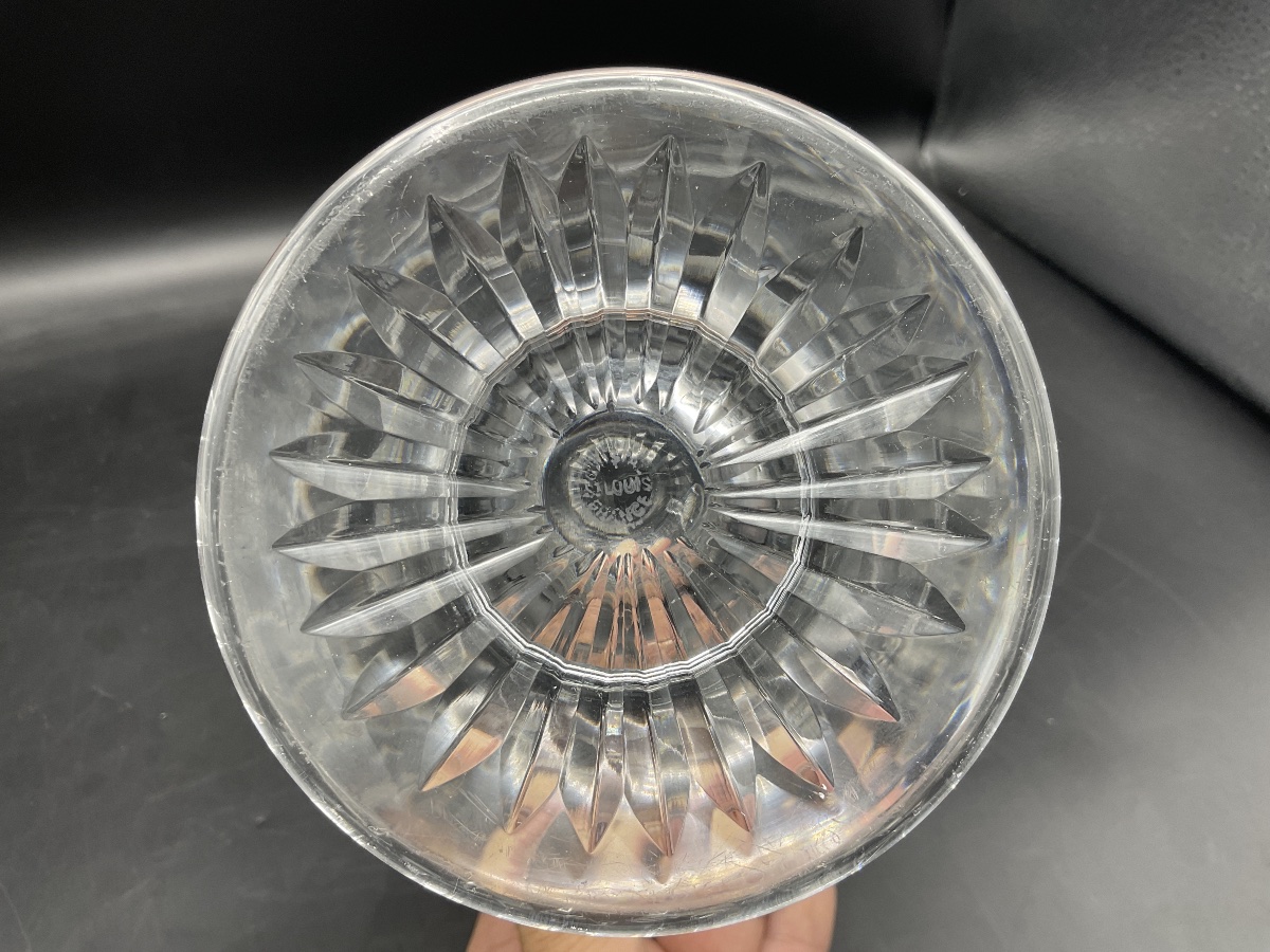  A Clear, Cut Crystal Water Pitcher, Trianon Model, From The Saint Louis Crystal Factory-photo-3