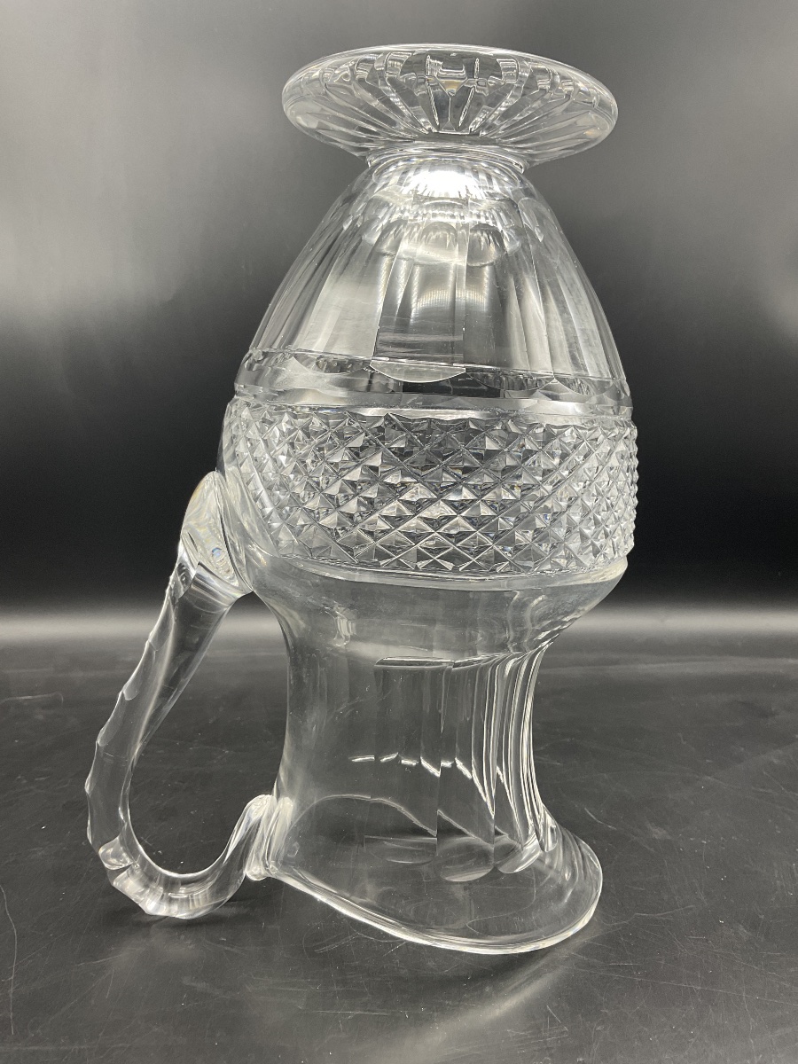  A Clear, Cut Crystal Water Pitcher, Trianon Model, From The Saint Louis Crystal Factory-photo-4