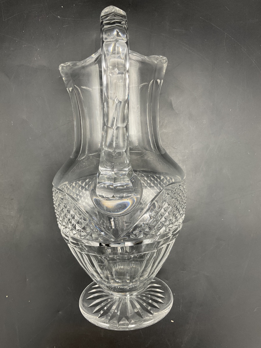  A Clear, Cut Crystal Water Pitcher, Trianon Model, From The Saint Louis Crystal Factory-photo-6
