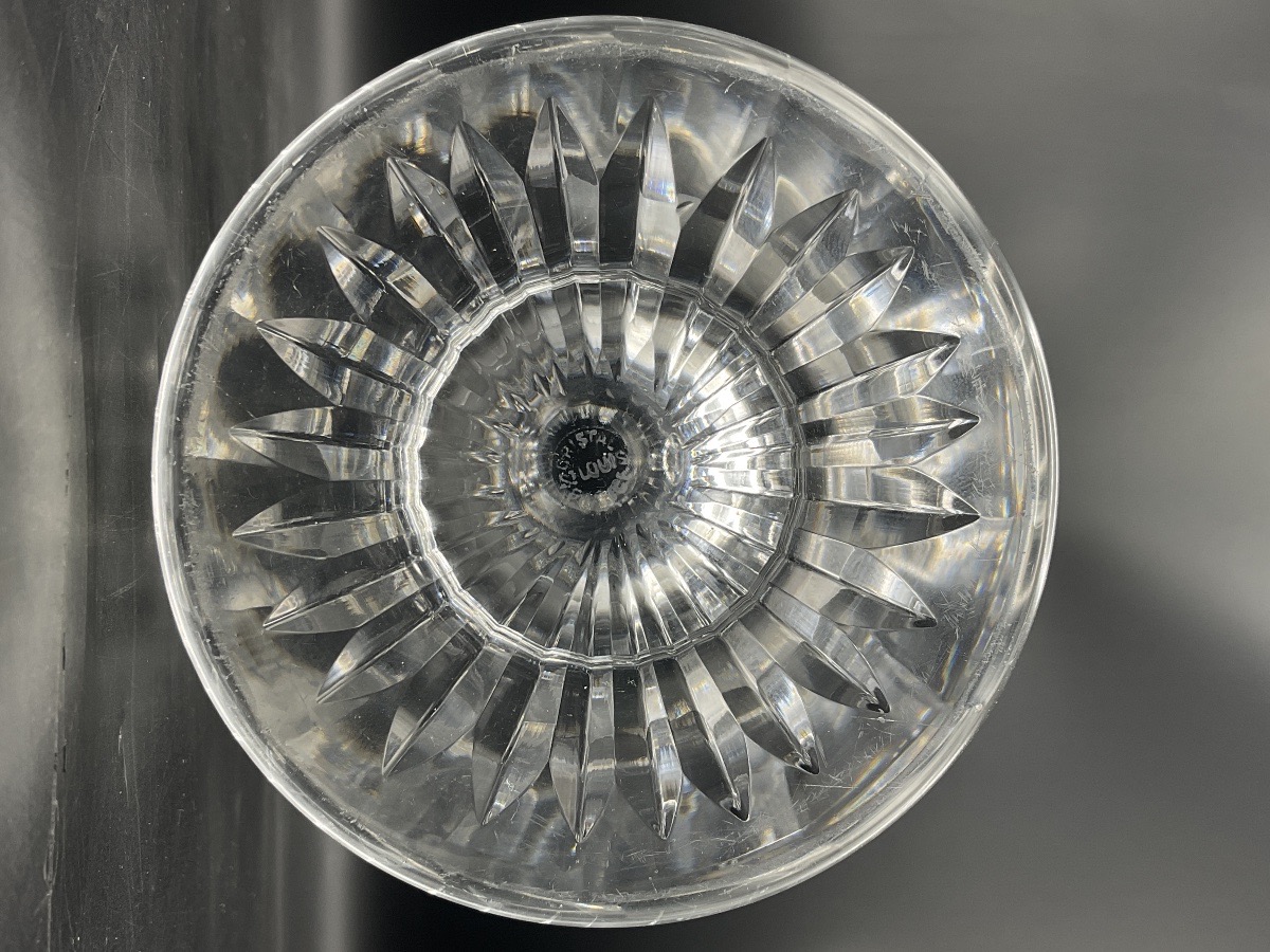  A Clear, Cut Crystal Water Pitcher, Trianon Model, From The Saint Louis Crystal Factory-photo-7