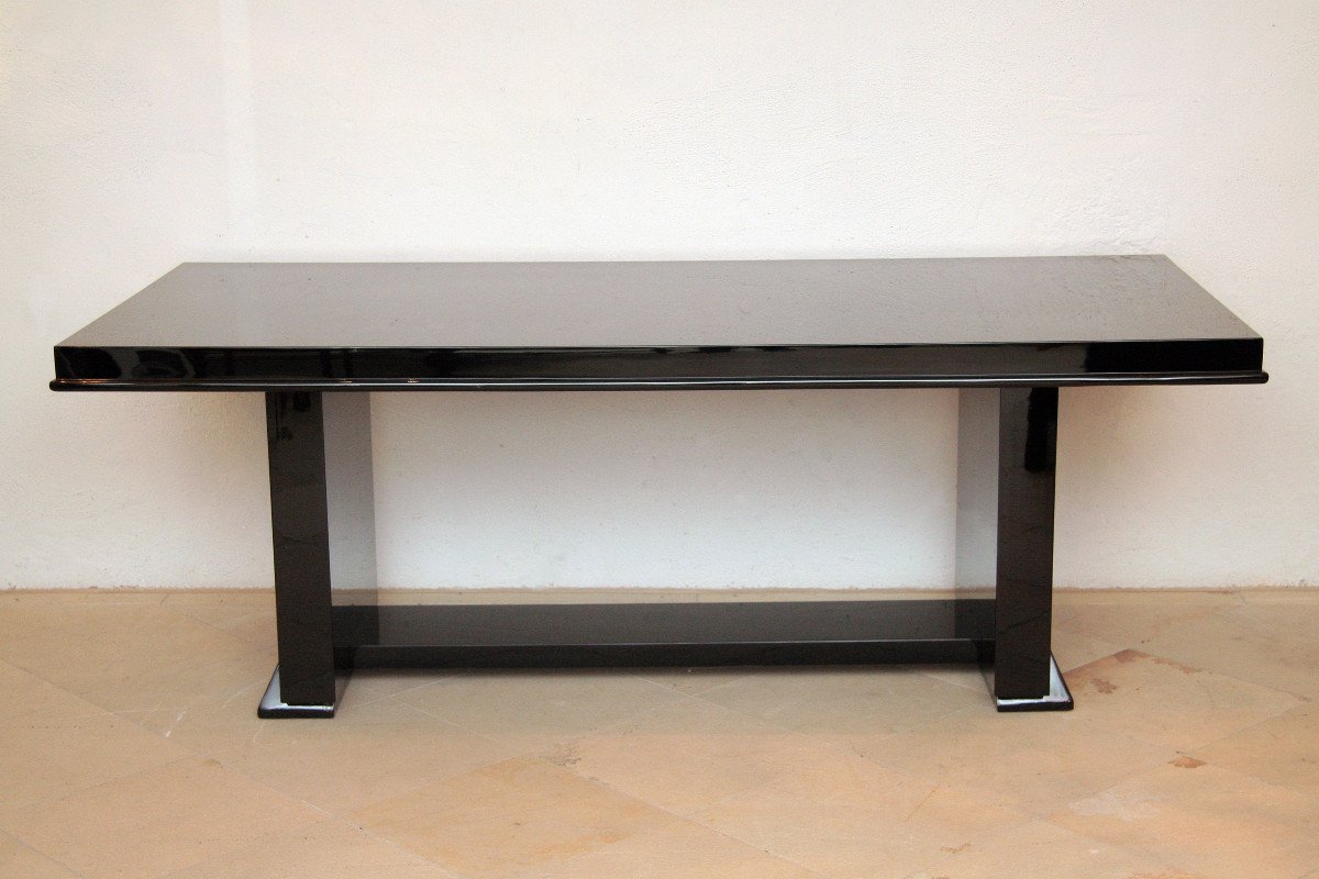 Elegant Art Déco Dining Table Or Desk 1940s-photo-2