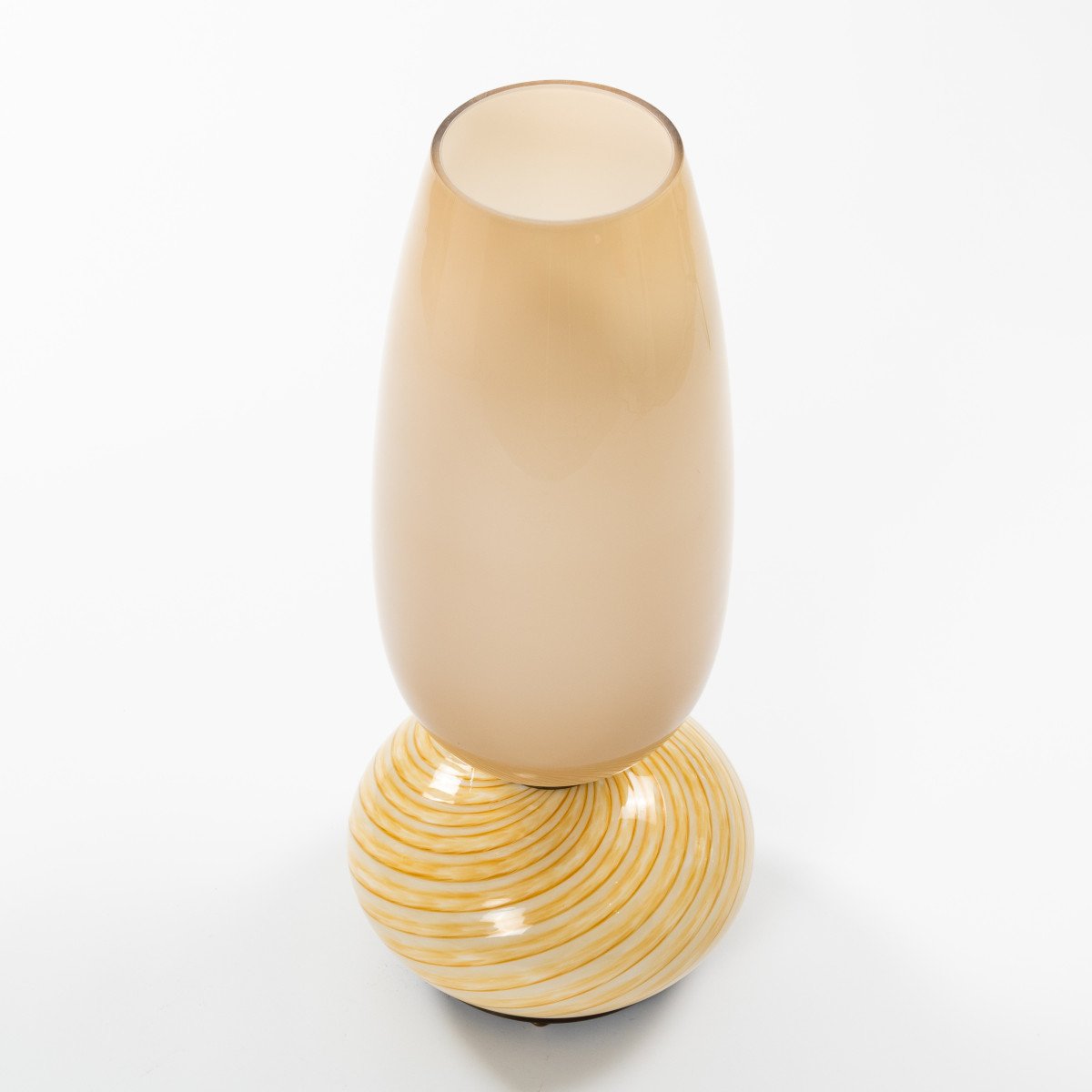 Paire de lampes de table en verre de Murano du milieu du siècle par Venini 1970-photo-2