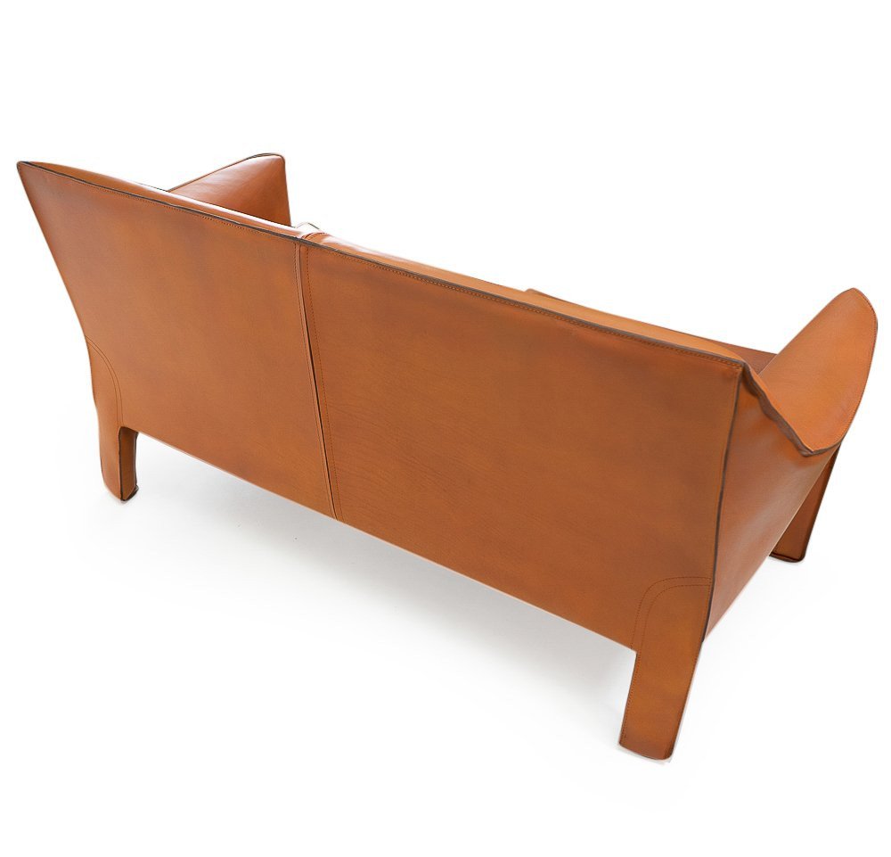 Canapé du milieu du siècle Canapé en cuir de Mario Bellini pour Cassina 1970-photo-1