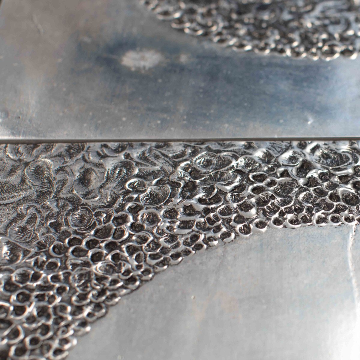 Mid-century Italian Sculptural Steel Mirror By Bianca Garinei Florence, 1972-photo-1