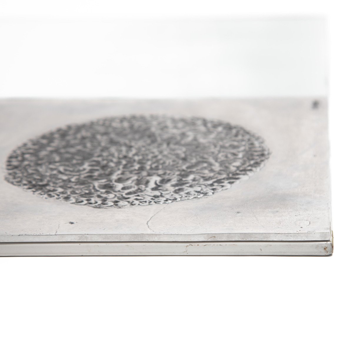 Mid-century Italian Sculptural Steel Mirror By Bianca Garinei Florence, 1972-photo-4