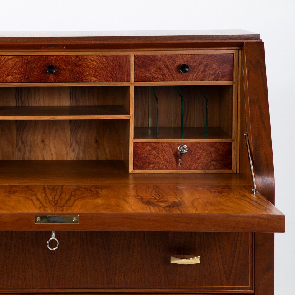 Secretary In Rosewood With Inlays By Paolo Buffa 1940s-photo-4