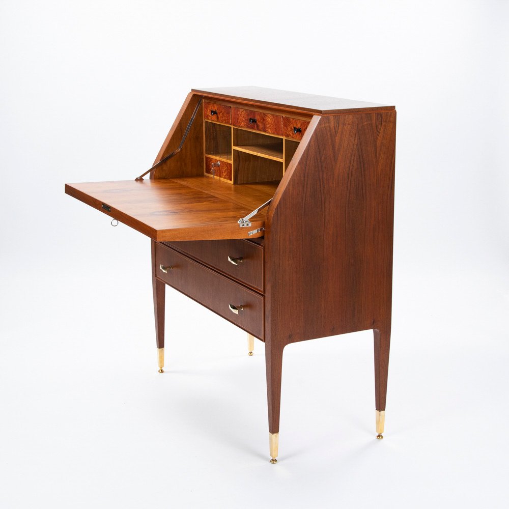 Secretary In Rosewood With Inlays By Paolo Buffa 1940s-photo-5