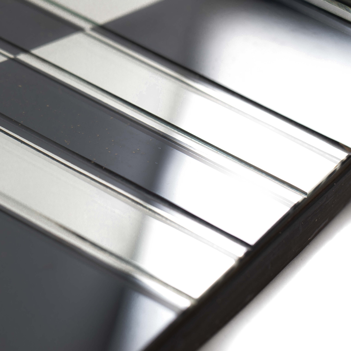 Mid-century Graphic Mirror In Anthracite-silver By Jacques Hitier, 1960s-photo-5