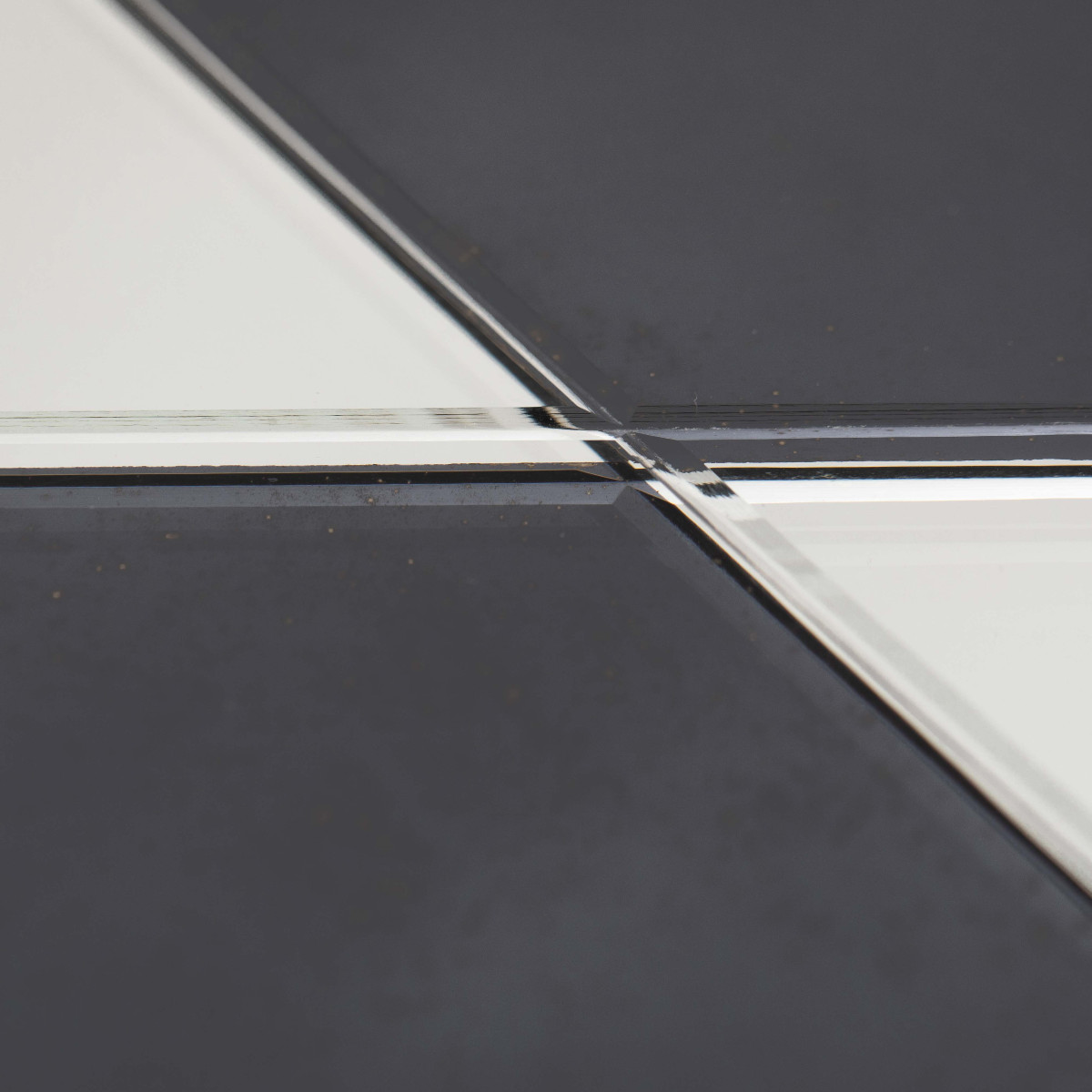 Mid-century Graphic Mirror In Anthracite-silver By Jacques Hitier, 1960s-photo-7
