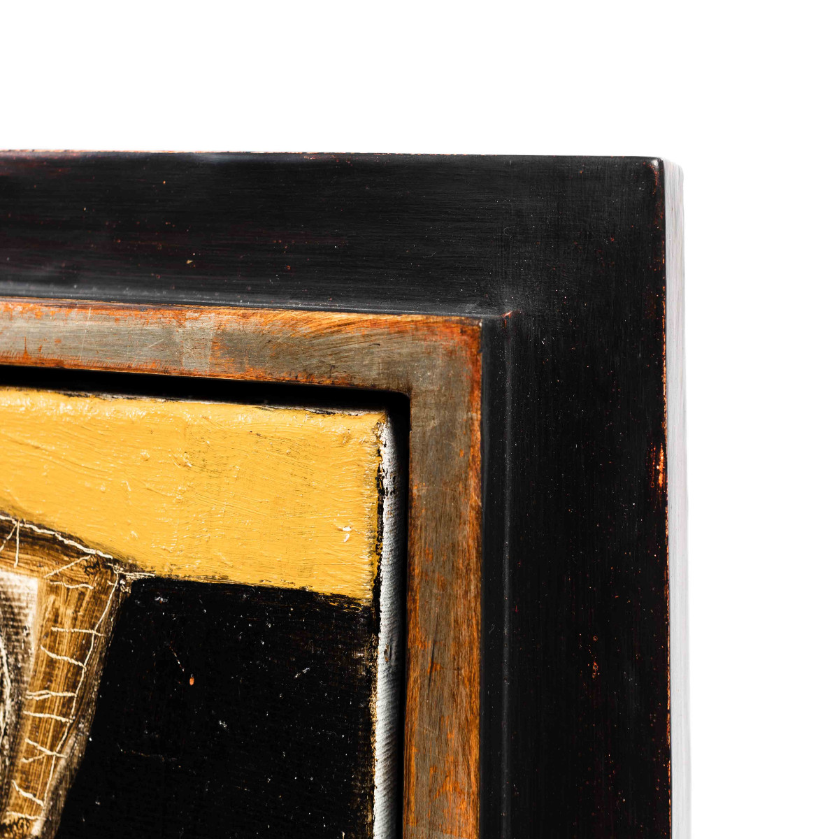 Peinture cubiste à l'acrylique sur toile, Fritzie Abadi New York, 2001.-photo-1