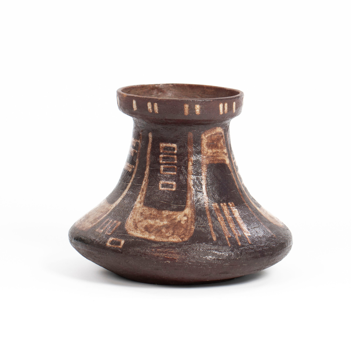 Italian Ceramic Vase In Etruscan Style Dating From The Mid-20th Century, By Mariano Pieroni-photo-2