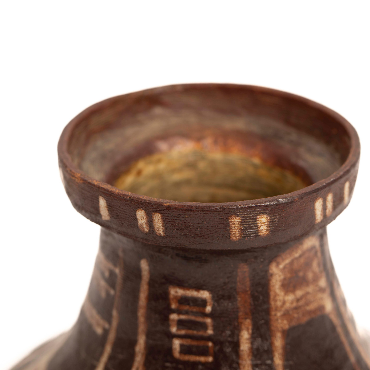 Italian Ceramic Vase In Etruscan Style Dating From The Mid-20th Century, By Mariano Pieroni-photo-5