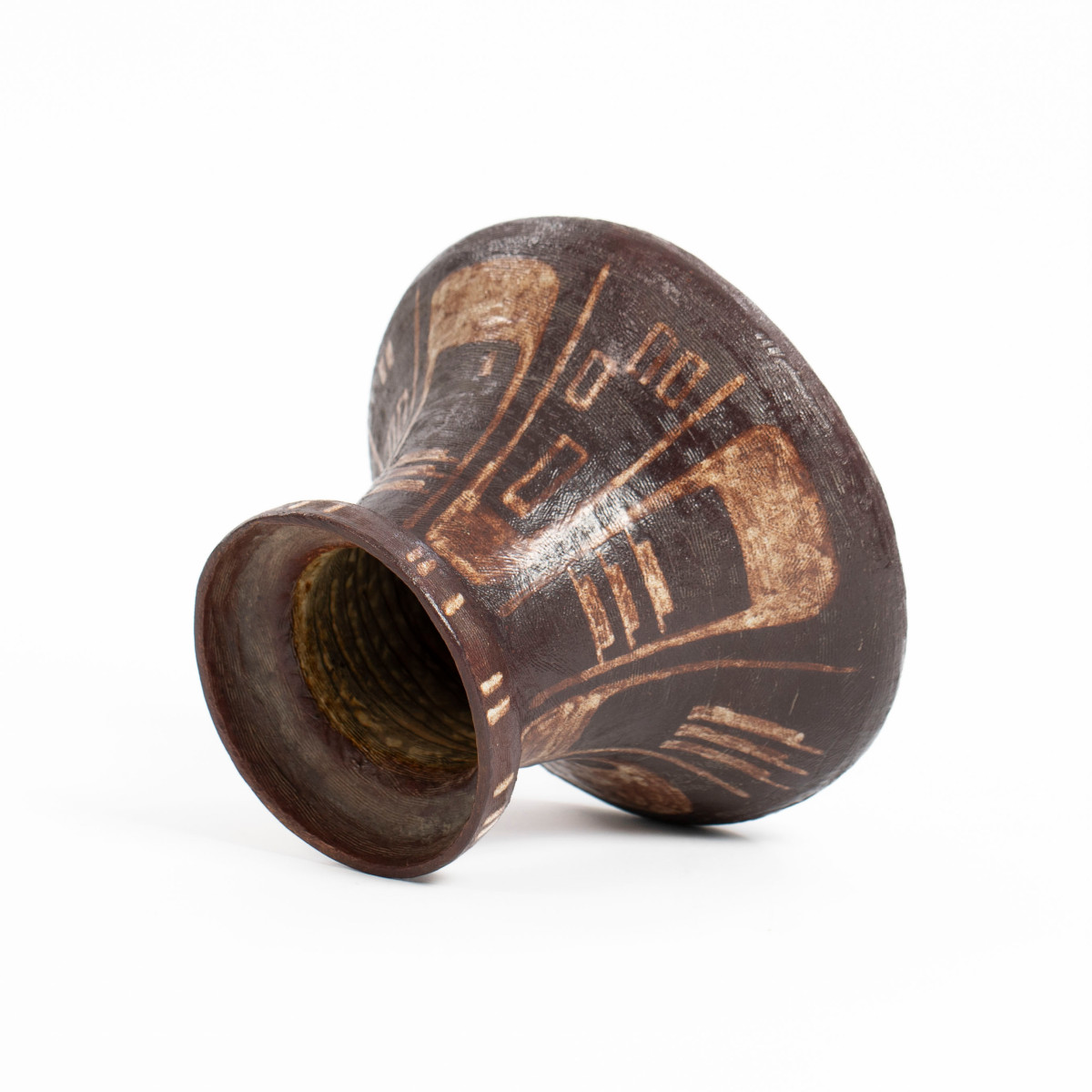 Italian Ceramic Vase In Etruscan Style Dating From The Mid-20th Century, By Mariano Pieroni
