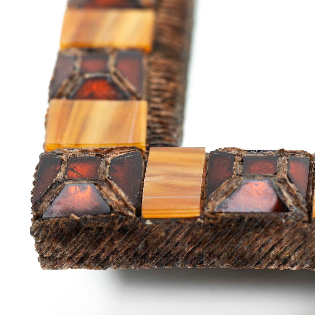 Mid-century Mosaic Mirror In Resin And Glass, In The Style Of Line Vautrin 1960s-photo-2