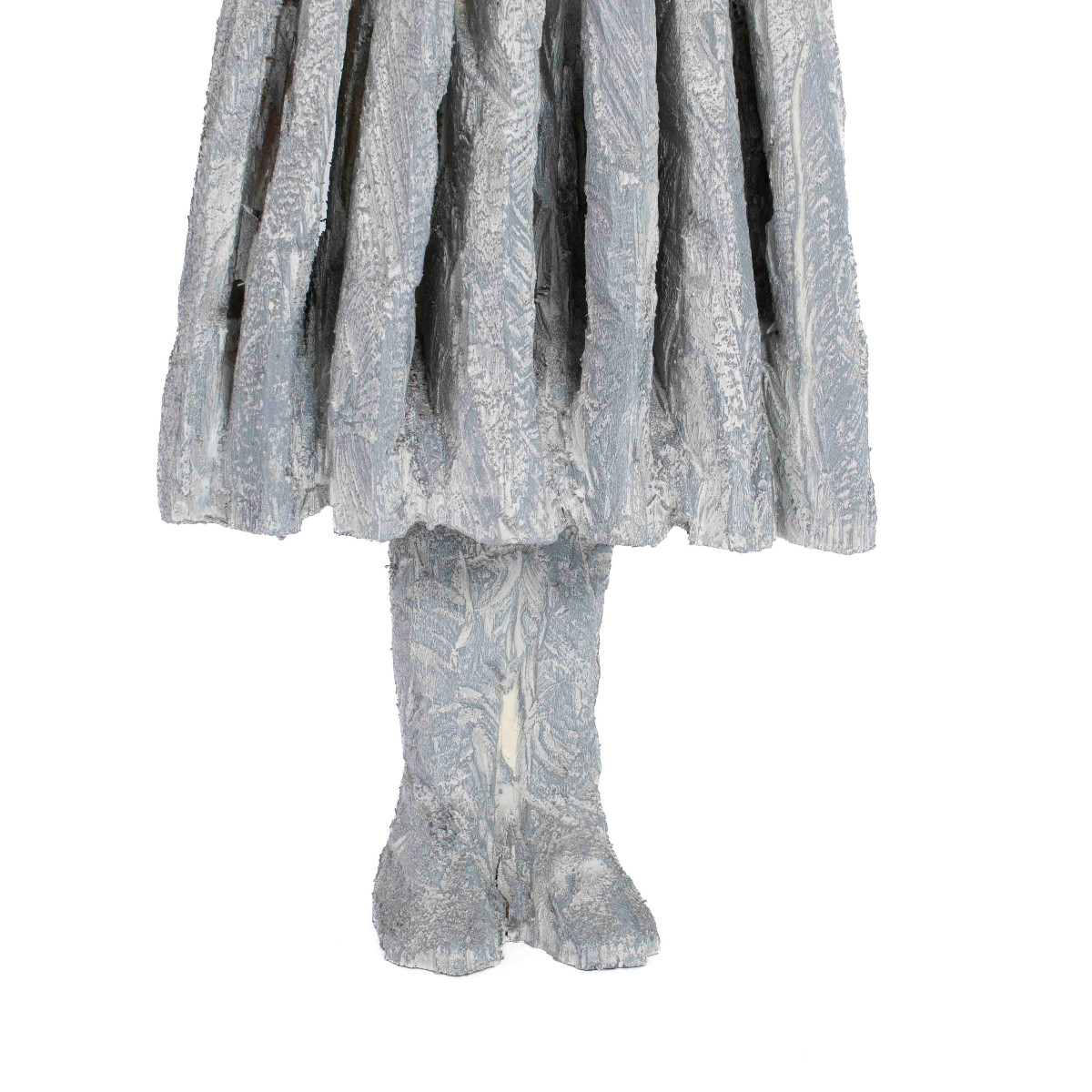 Abstract Wooden Grey-white Sculpture “free To Turn" By Christofer Kochs 2016-photo-5