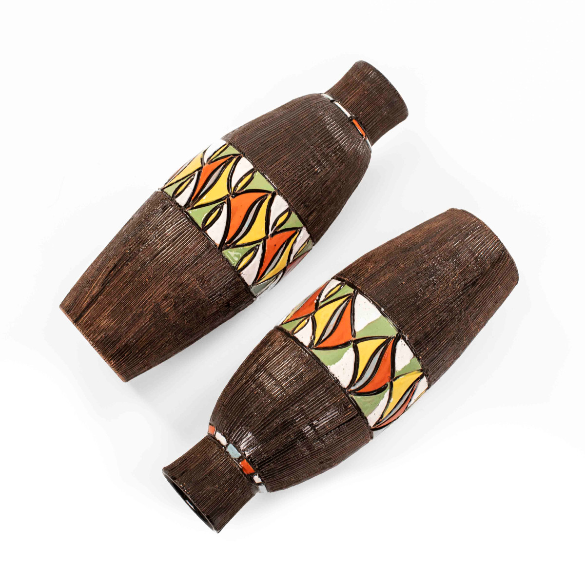 Pair Of Italian Ceramic Vases By Fratelli Fanciullacci-photo-4