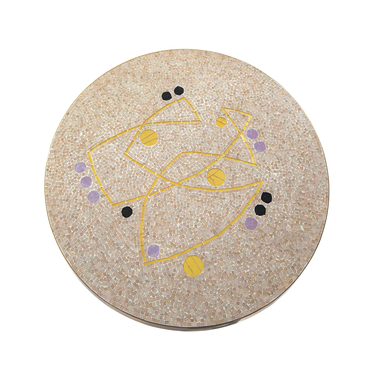 Table basse sculpturale Mosaik allemande du milieu du siècle, par Berthold Müller, années 1960-photo-2