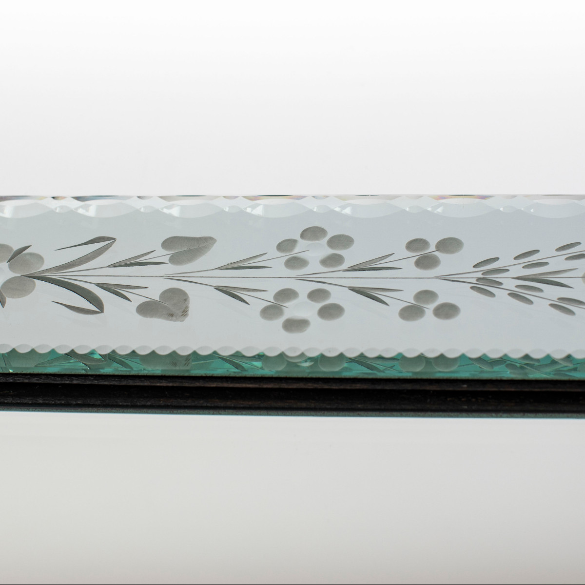 Miroir vénitien rectangulaire avec décor délicat, années 1930-photo-5