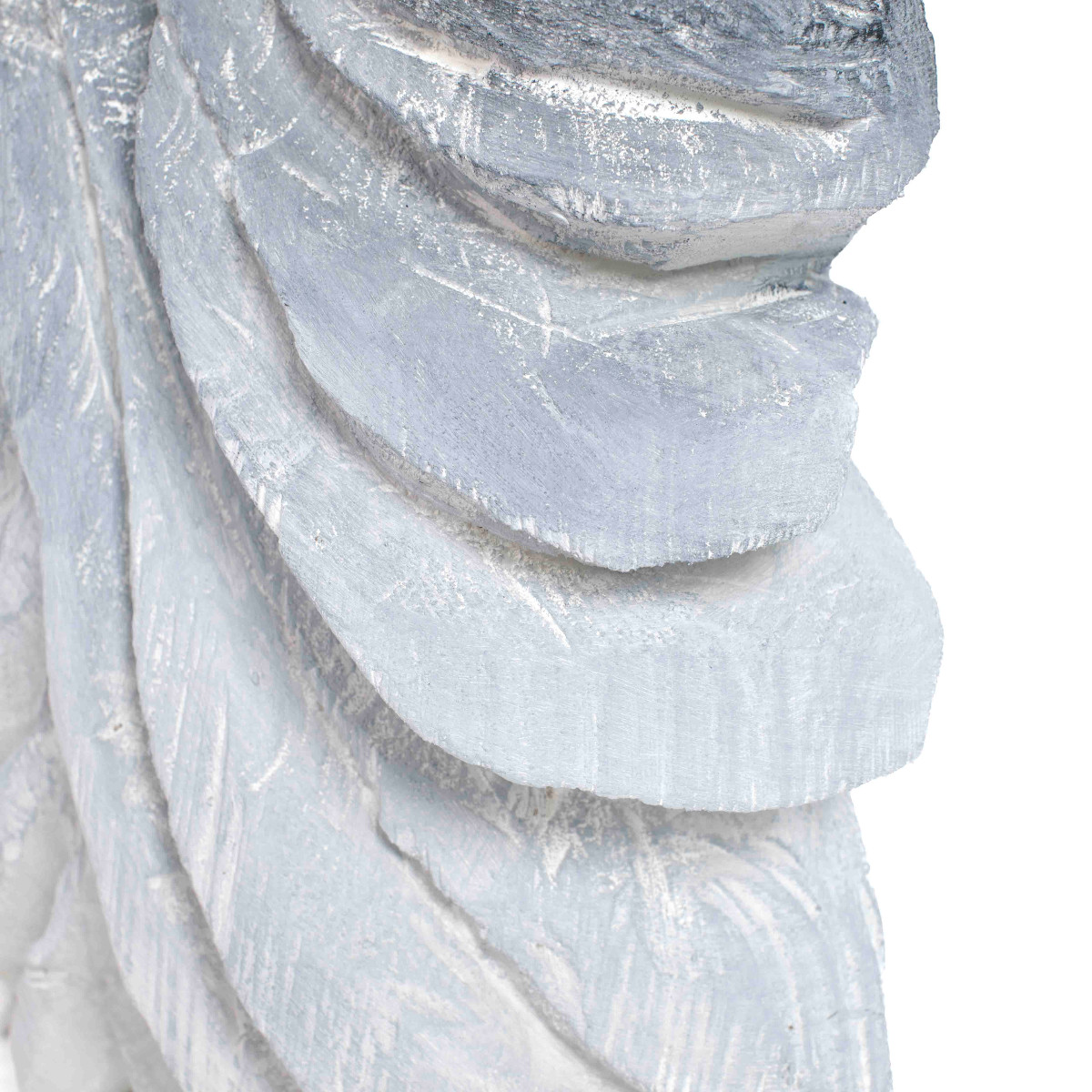 Sculpture abstraite-figurative en bois gris-noir « Twins » de Christofer Kochs-photo-6