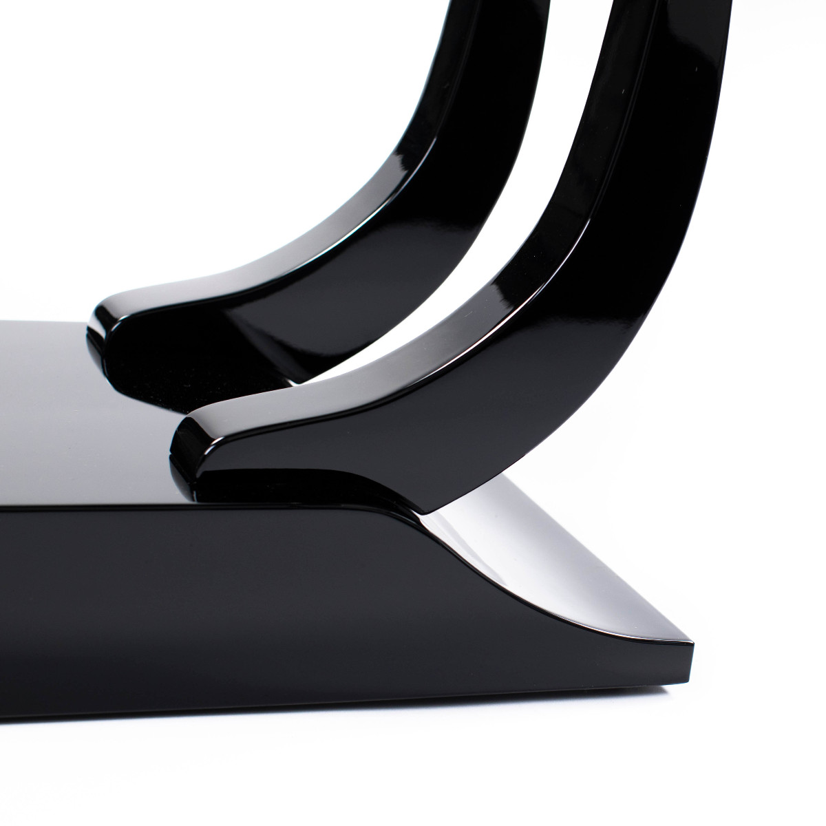 Élégant guéridon Art déco en finition laquée noire brillante-photo-6