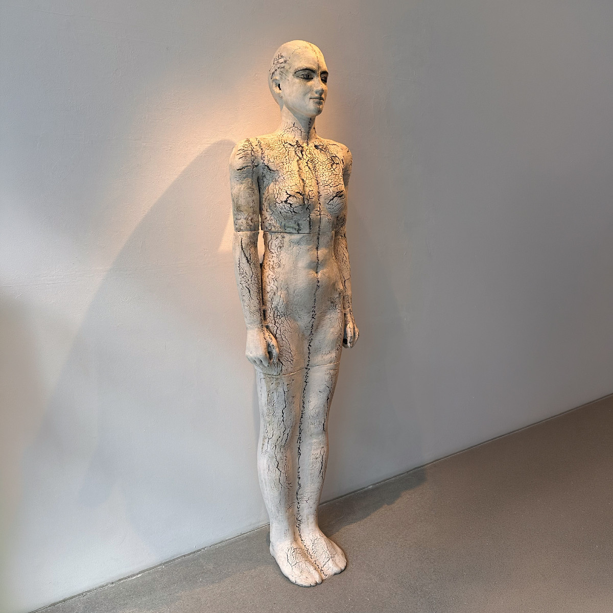 Contemporary Ceramic Figural Lifesize Female Sculpture By Dora Várkonyi-photo-2