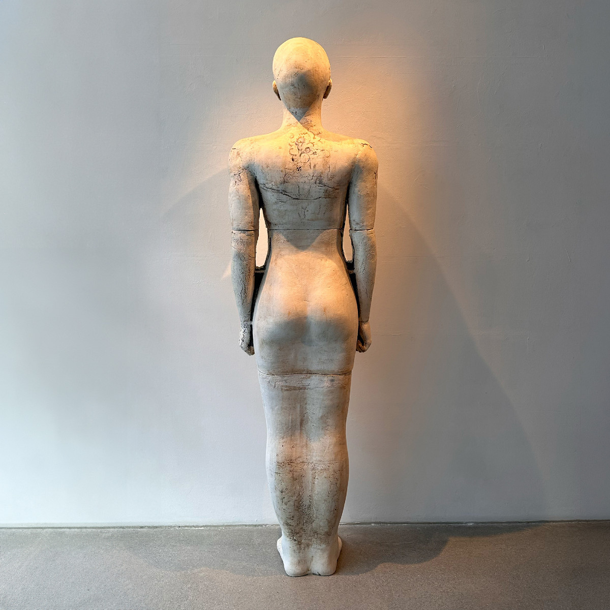 Contemporary Ceramic Figural Lifesize Female Sculpture By Dora Várkonyi-photo-3
