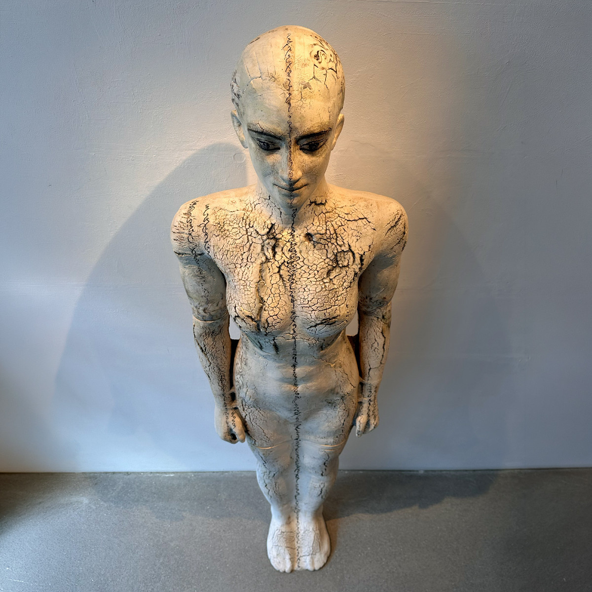 Contemporary Ceramic Figural Lifesize Female Sculpture By Dora Várkonyi-photo-4