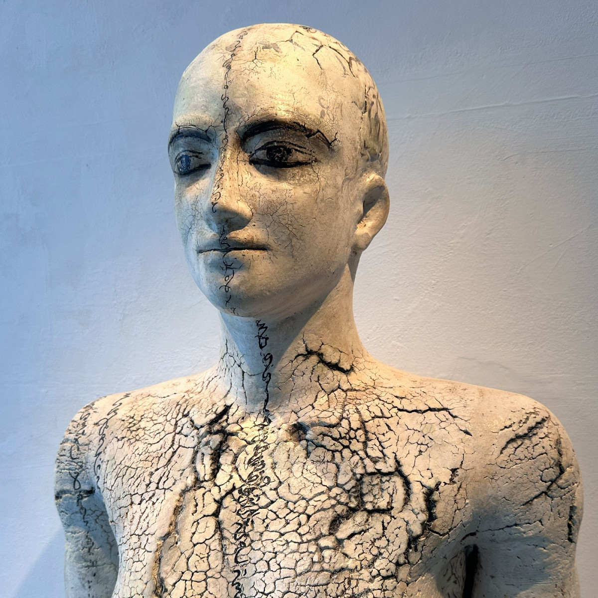 Contemporary Ceramic Figural Lifesize Female Sculpture By Dora Várkonyi-photo-1