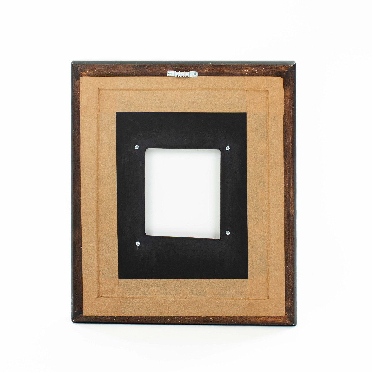 Petite composition moderne abstraite en noir, blanc et violet par René Leidner 1984-photo-4