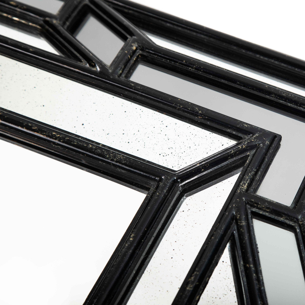 Mid-century Parclose Mirror With Black Profile, 1970s-photo-2