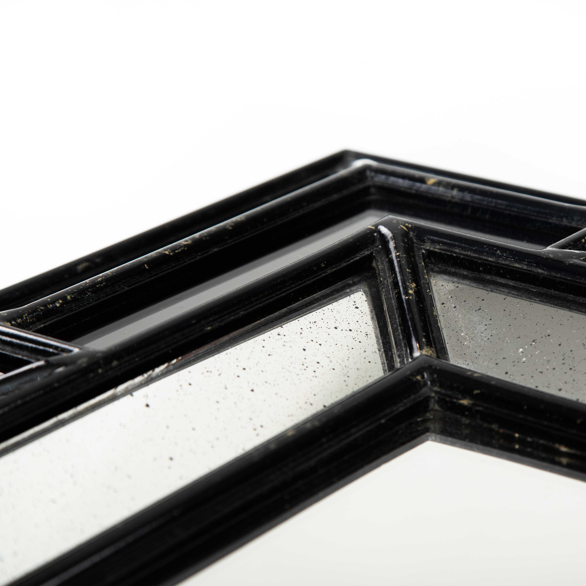 Mid-century Parclose Mirror With Black Profile, 1970s-photo-3