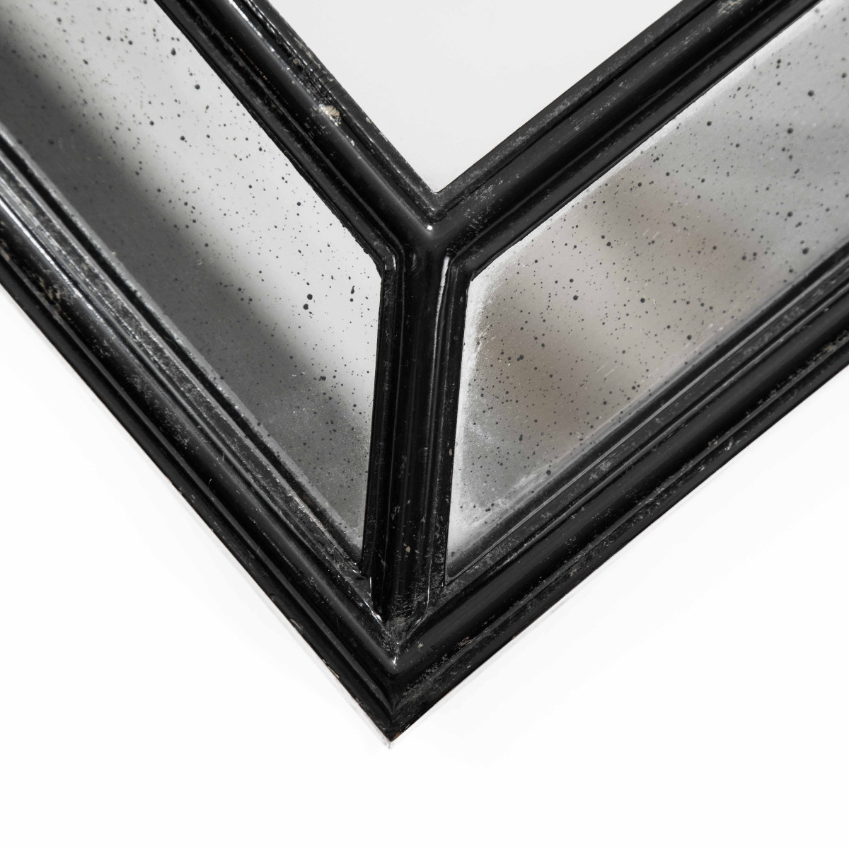 Mid-century Parclose Mirror With Black Profile, 1970s-photo-1