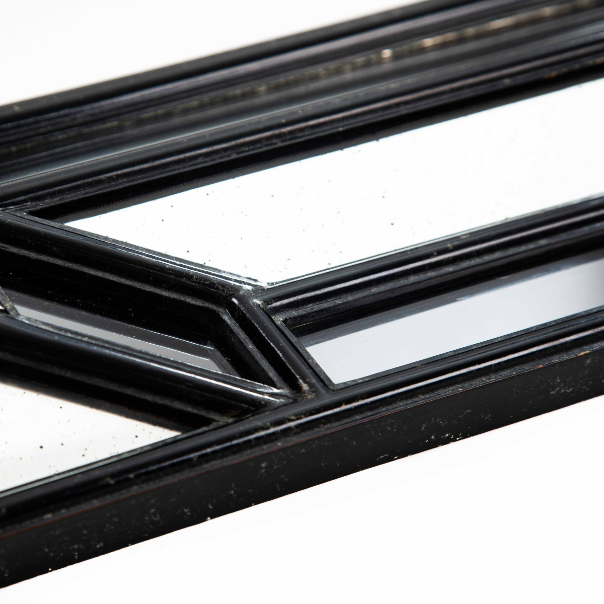 Mid-century Parclose Mirror With Black Profile, 1970s-photo-2