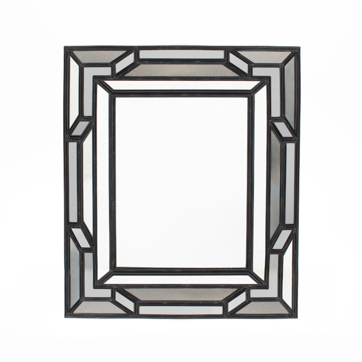 Mid-century Parclose Mirror With Black Profile, 1970s
