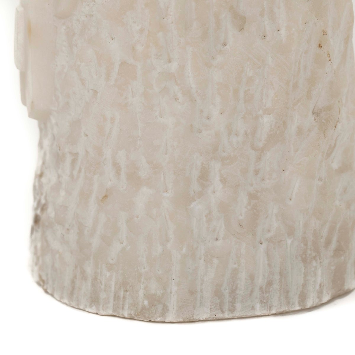 Mid-century Alabaster Table Lamp With A Carved, Strict-geometric Face, 1960s-photo-7