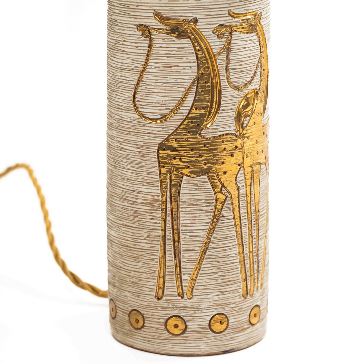 Ensemble composé d'une lampe de table et d'un bol en céramique du milieu du siècle, années 1960-photo-5