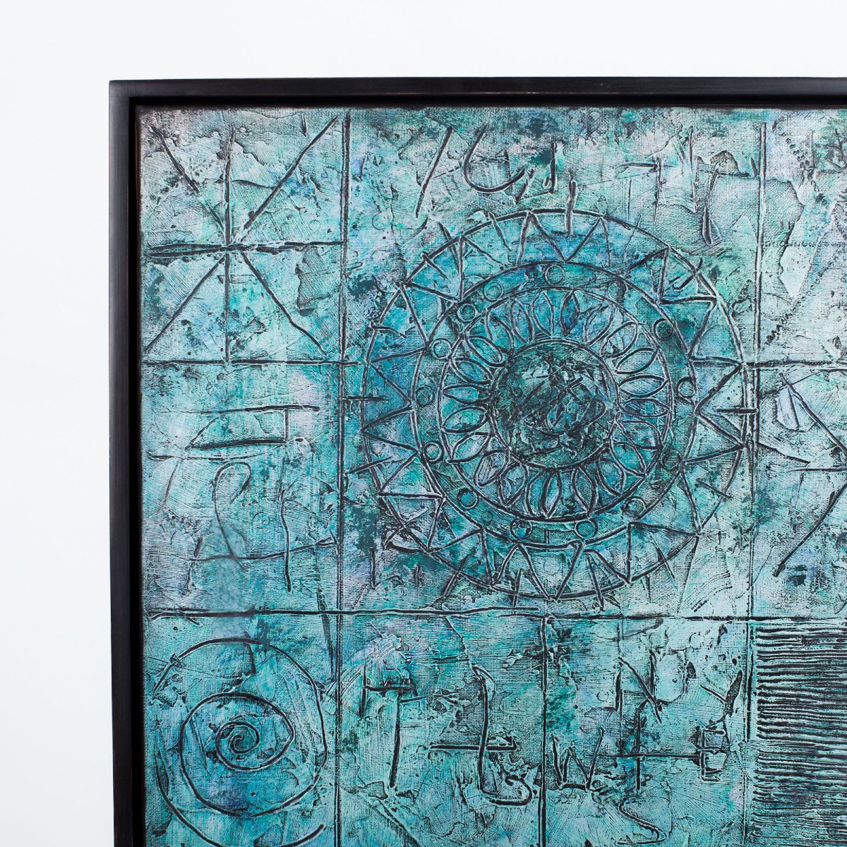Peinture abstraite lyrique du milieu du XXe siècle, par Pierre Jacquemon, New York, années 1970-photo-5