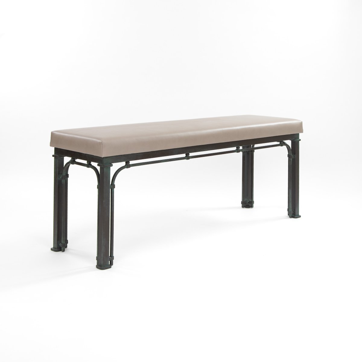 Mid-century Italian Iron Bench, 1960s Industrial Style-photo-4