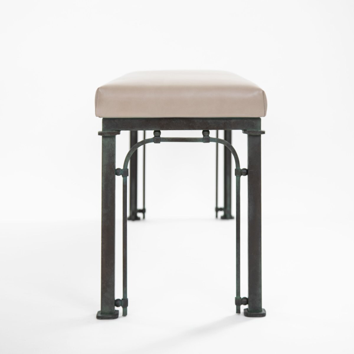 Mid-century Italian Iron Bench, 1960s Industrial Style-photo-1