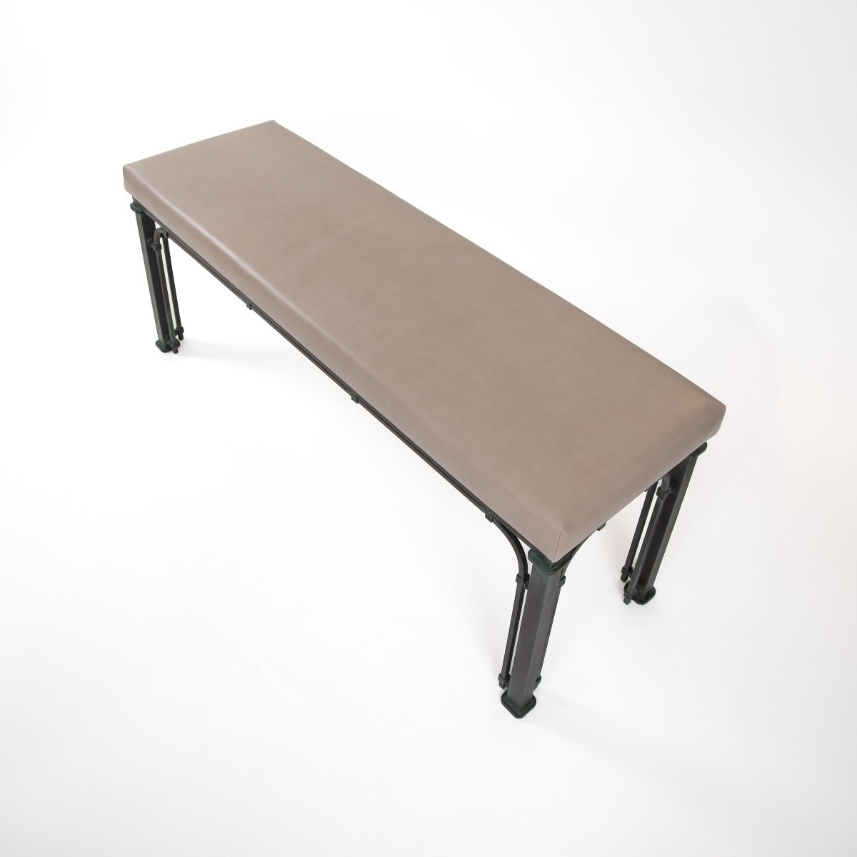 Mid-century Italian Iron Bench, 1960s Industrial Style-photo-3
