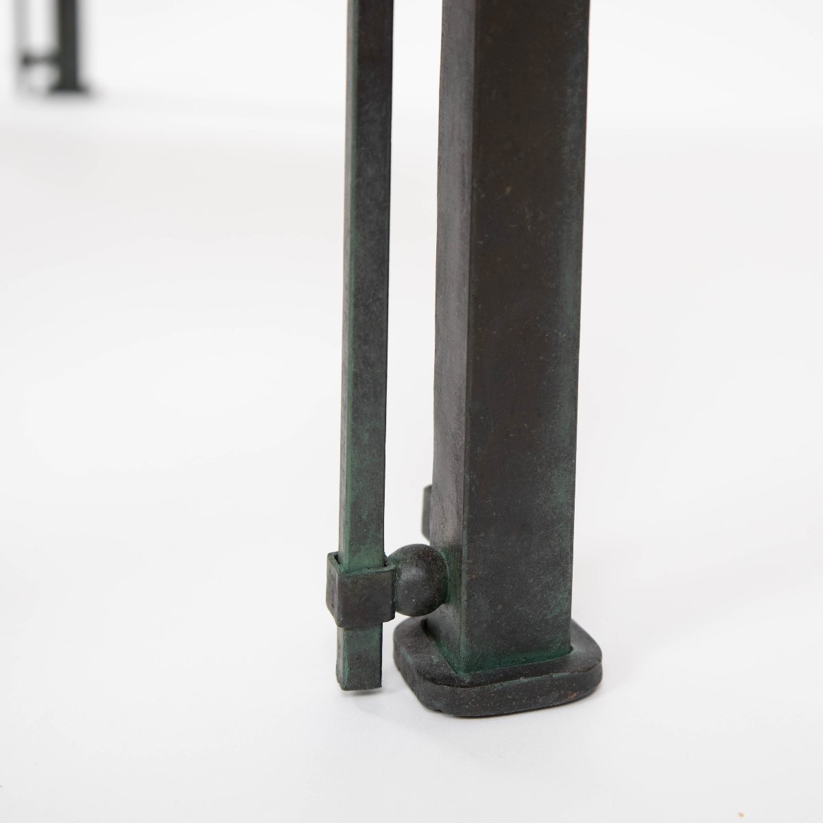 Mid-century Italian Iron Bench, 1960s Industrial Style-photo-6