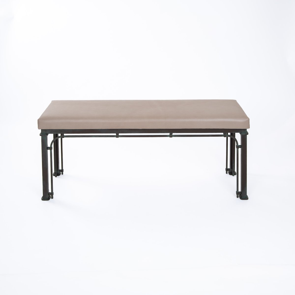 Mid-century Italian Iron Bench, 1960s Industrial Style
