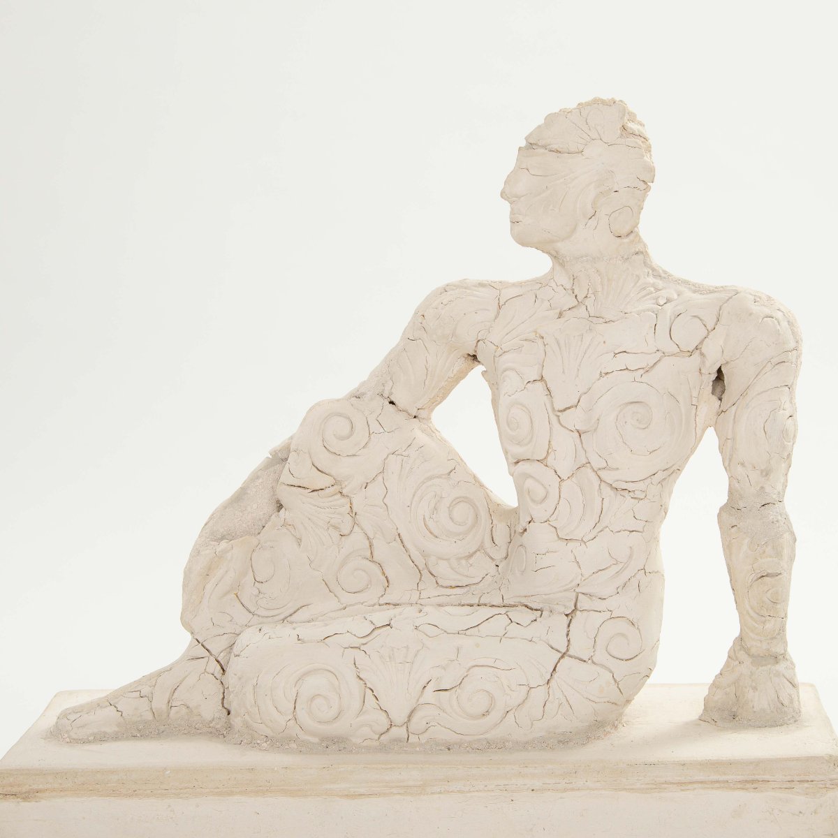 A Pair Of Classically Inspired Ceramic Sculputres By Dora Várkonyi, Germany 2001-photo-5