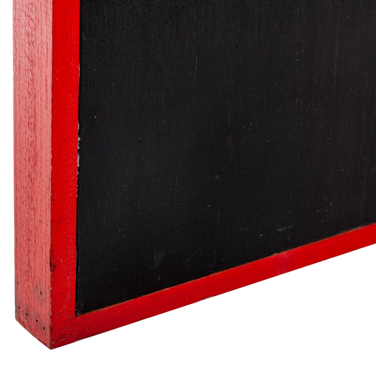 Italian Art Informel Painting Black, Grey, Red, Blue By Danilo Picchiotti, 1987-photo-1