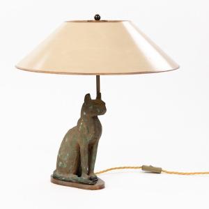 Table Lamp Bastet / Cat God Early 20th Century