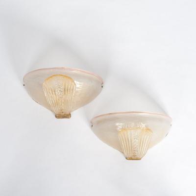 Pair Of Murano Glass Sconces 1970-79